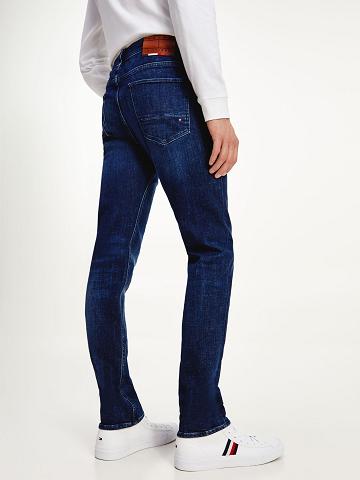 Férfi Tommy Hilfiger Slim fit th flex indigo Farmer Nadrág Sötétkék | HU 1171SGL